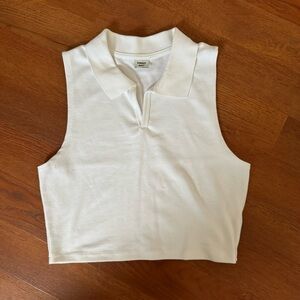 NWOT Aritzia Sunday Best cropped collared top